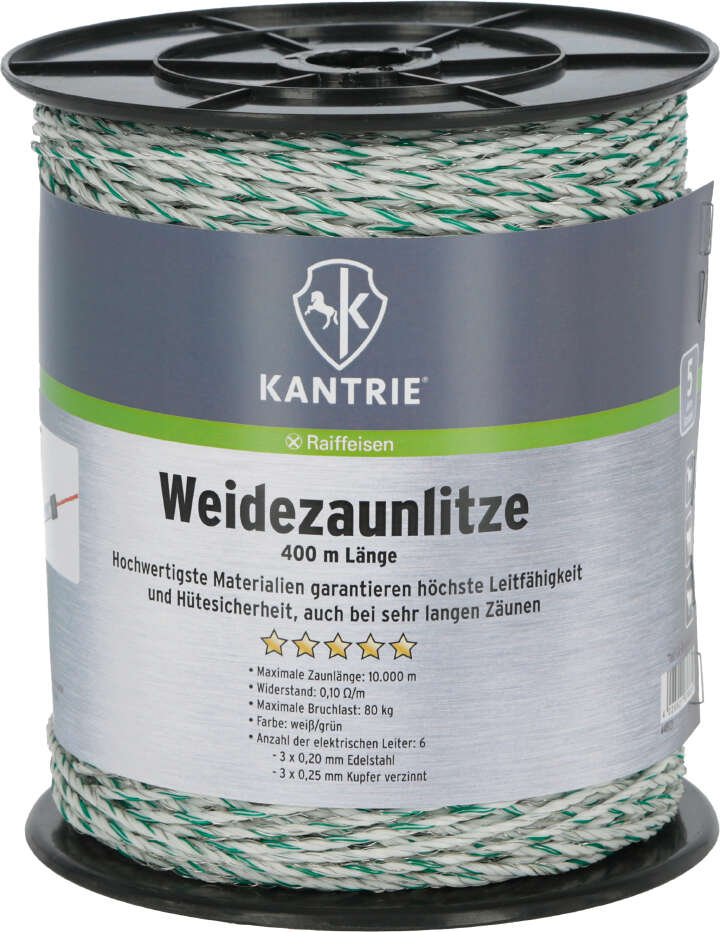 KANTRIE Weidezaunlitze für lange Zaunanlagen